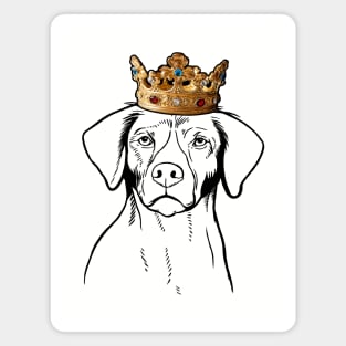 Brittany Dog King Queen Wearing Crown Magnet